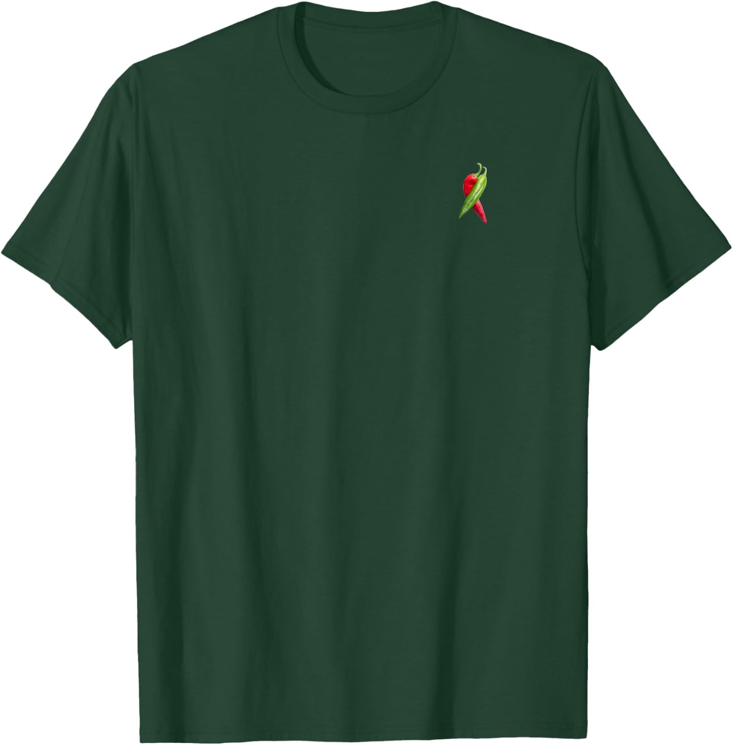 Red and Green Chile peppers. T-Shirt - T-Shirt | Forest