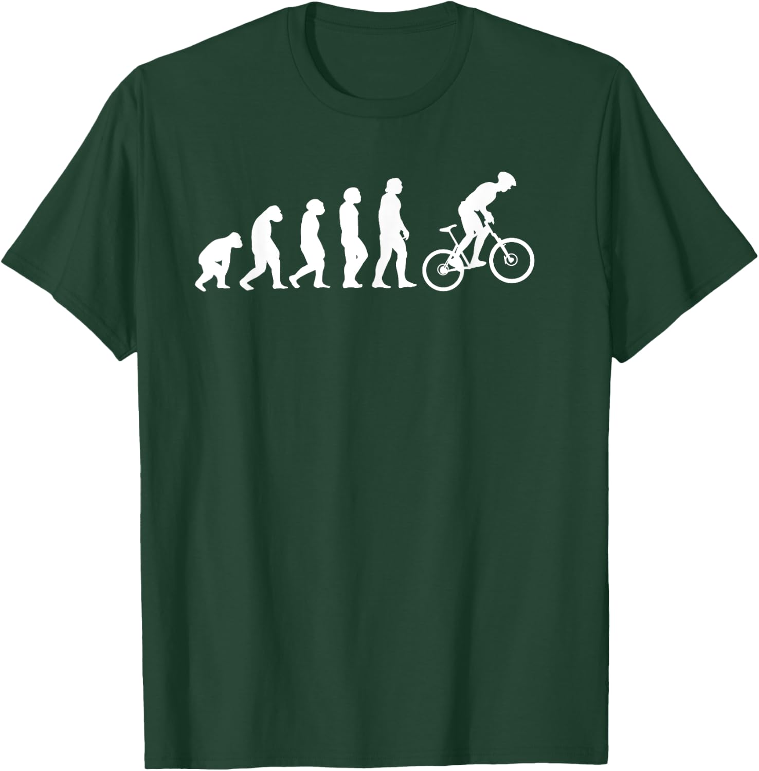 Great mountain bike evolution gift MTB T-Shirt - T-Shirt | Forest
