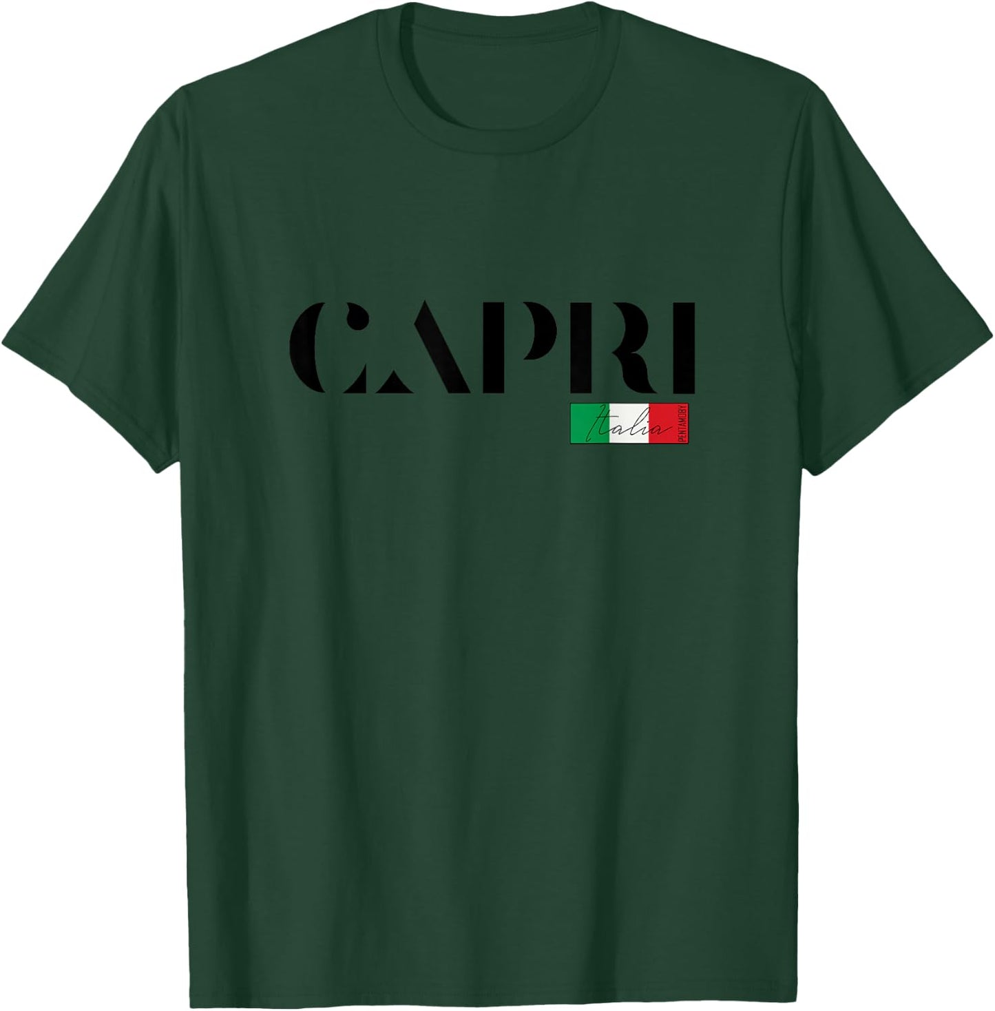 Capri Italy Italy Travel Holiday Summer Party Island Beach Men Women Girls Kids T-Shirt - T-Shirt | Forest