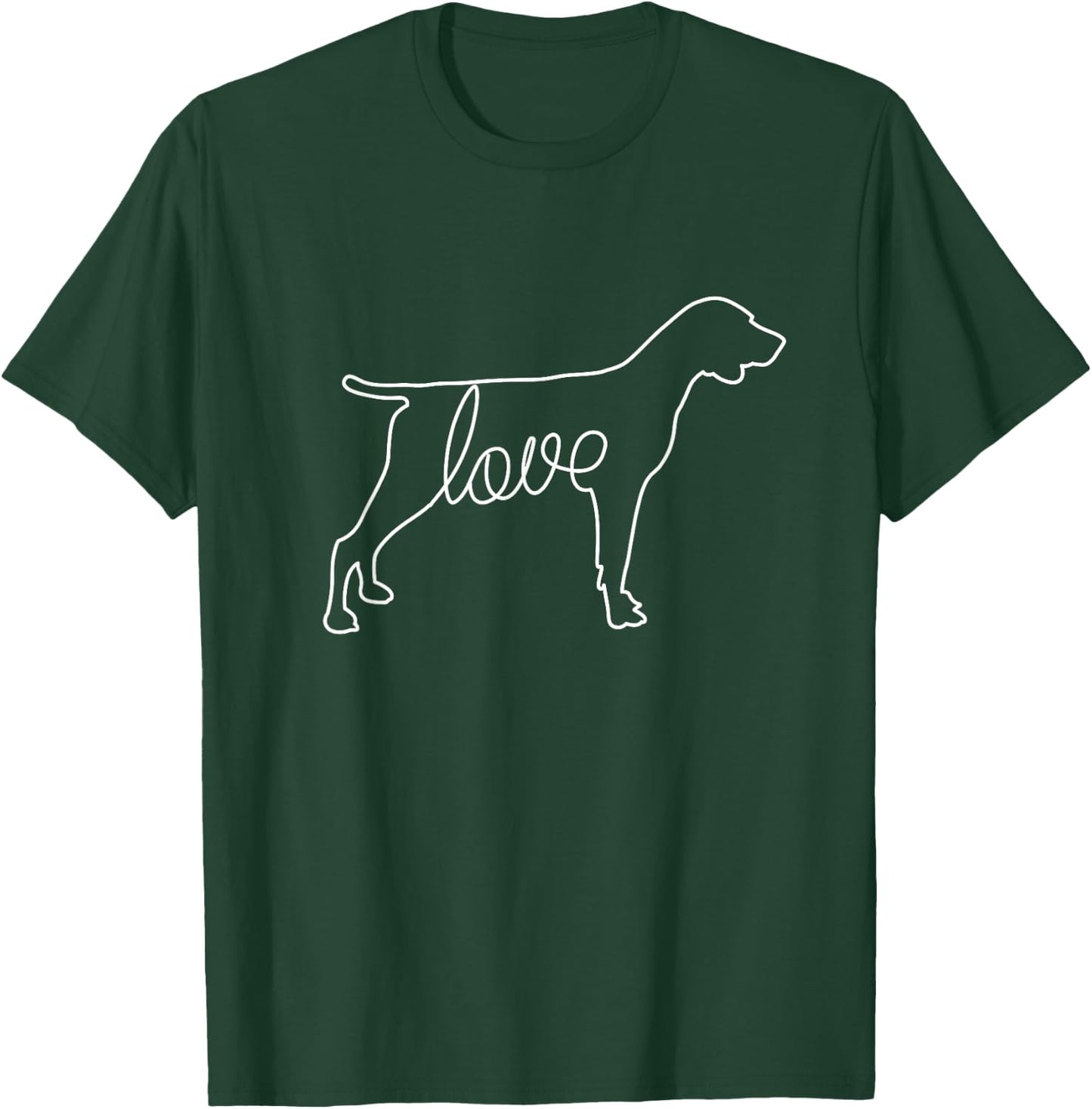 German Shorthaired Pointer Love Cute Dog Pet Lover Vintage T-Shirt - T-Shirt | Forest