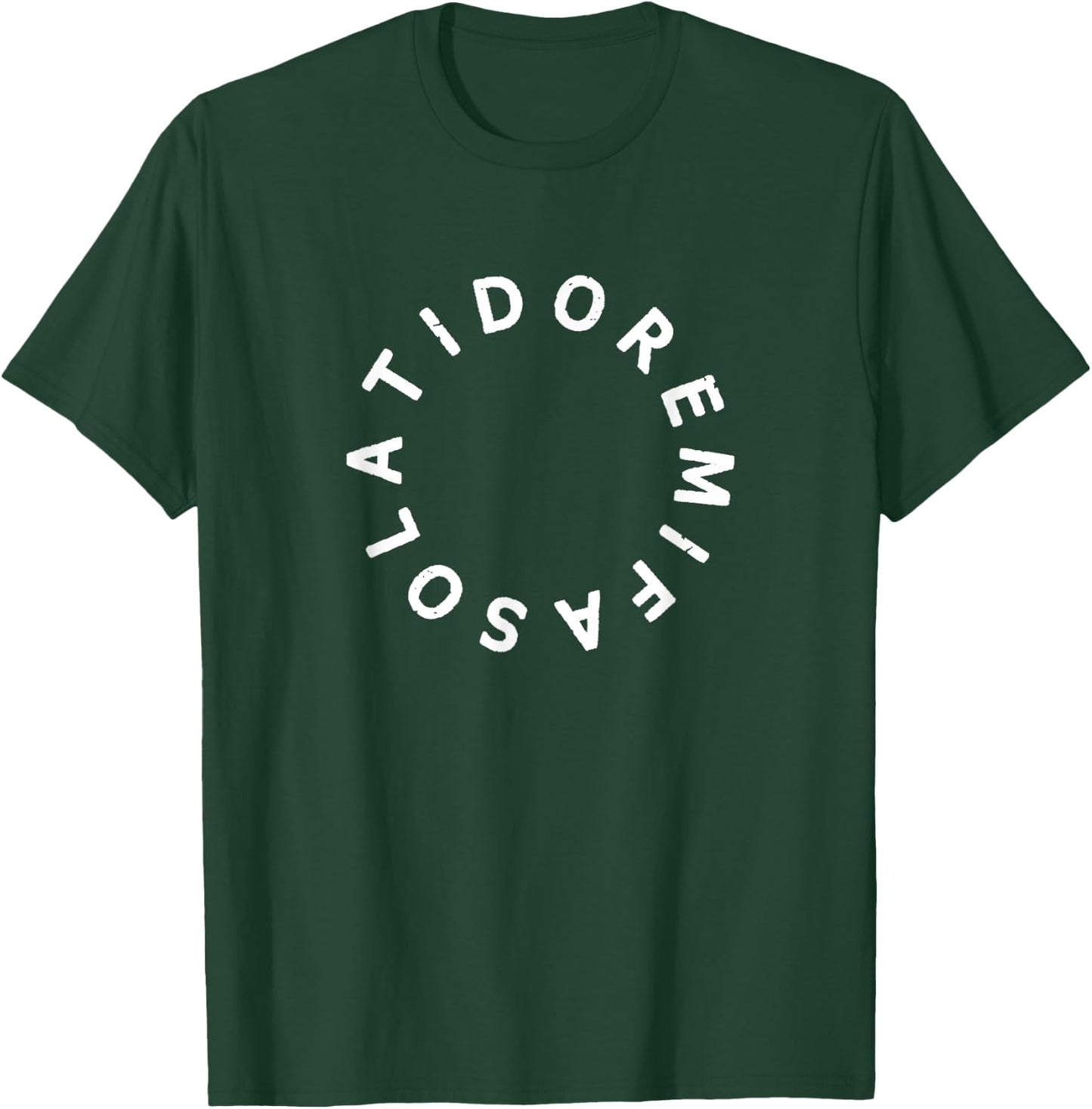 Do Re Mi Fa So La Ti Do Solfege Circle Singer Musician Gift T-Shirt - T-Shirt | Forest