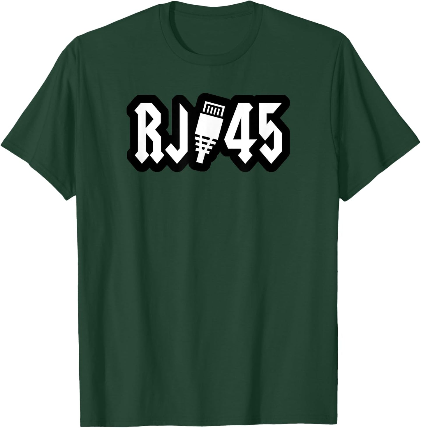 Funny Internet RJ-45 Connector Heavy Rock Internet T-Shirt - T-Shirt | Forest
