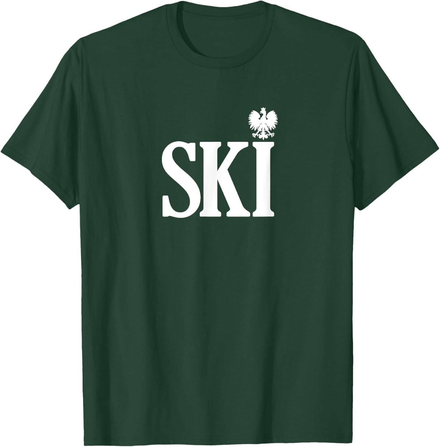 SKI Polish Surnames Ending Polish Eagle Dyngus Day T-Shirt - T-Shirt | Forest