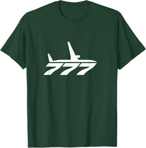 777 Airliner Plane For Avgeeks T-Shirt - T-Shirt | Forest