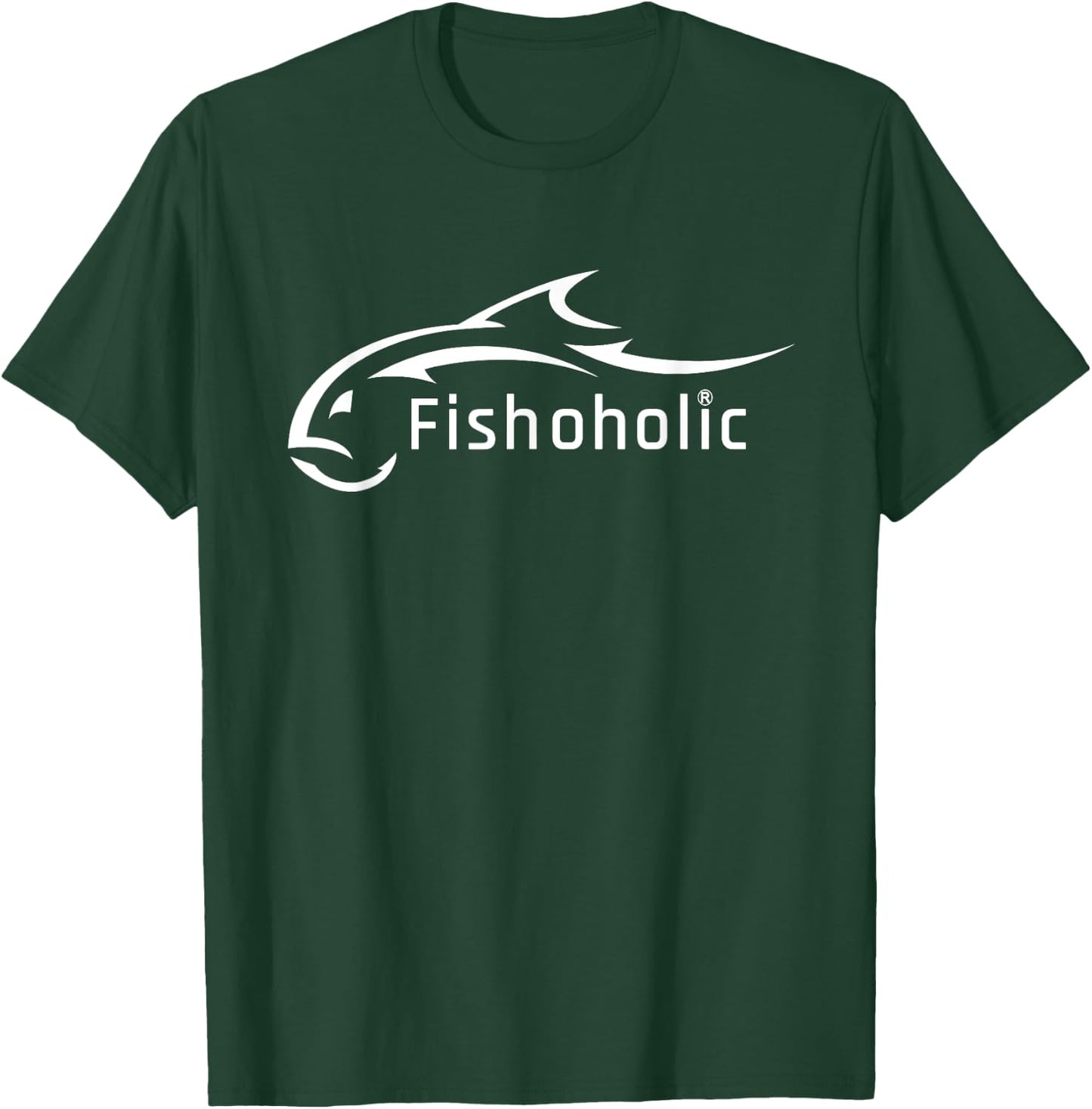 Fish Logo represents All Fish & Fishing Enthusiasts T-Shirt - T-Shirt | Forest