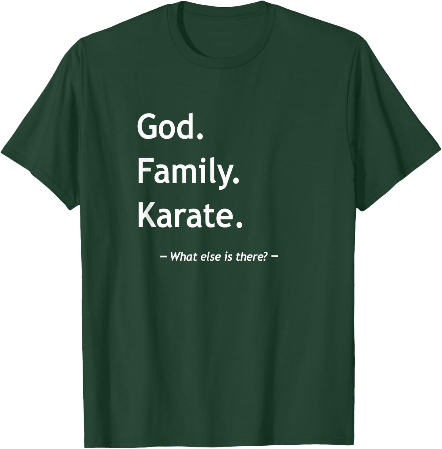 Christian Faith Jesus Christianity God Family Karate T-Shirt - T-Shirt | Forest