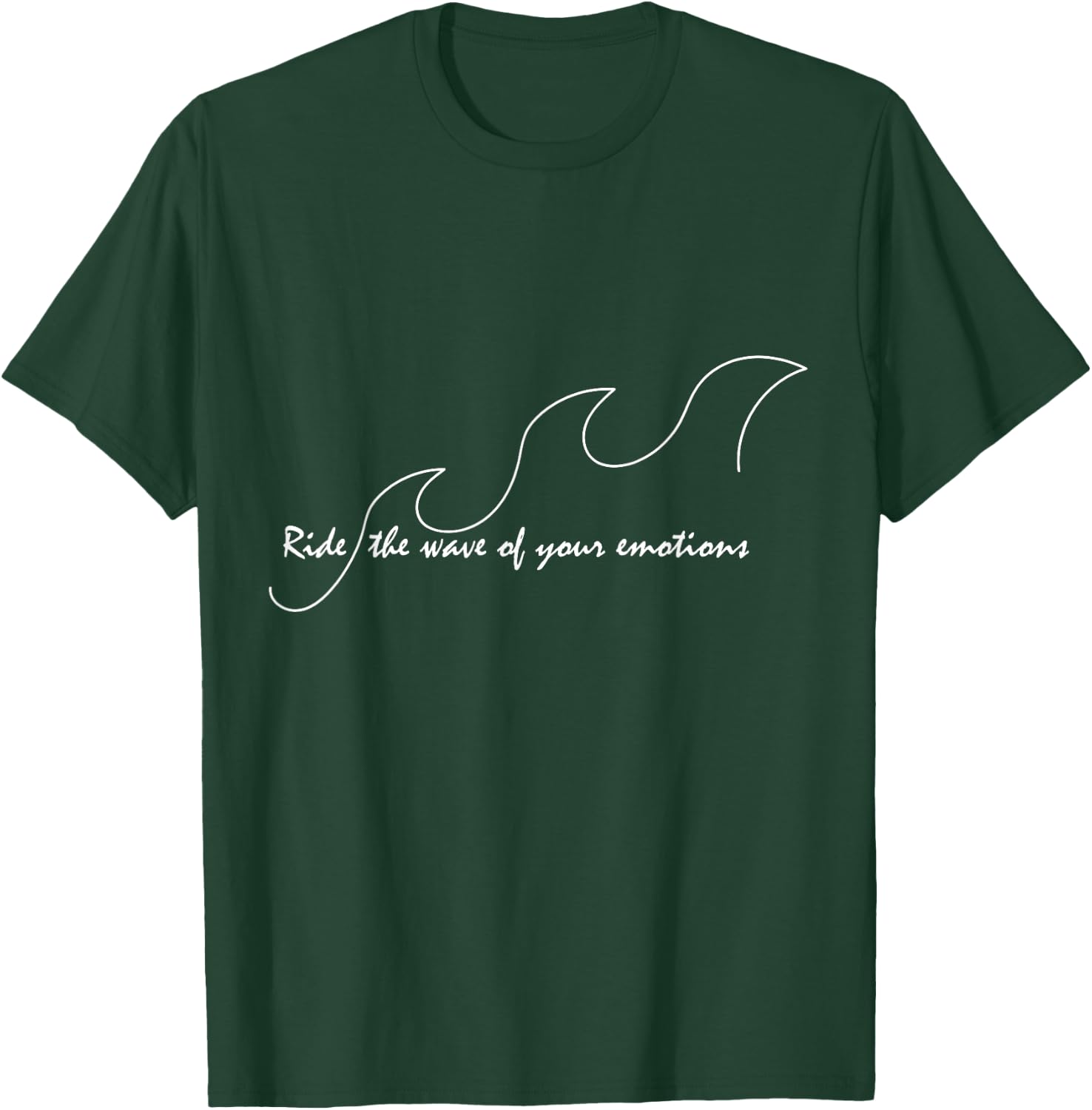 Ride the Wave DBT mindfullness skill therapy T-Shirt - T-Shirt | Forest