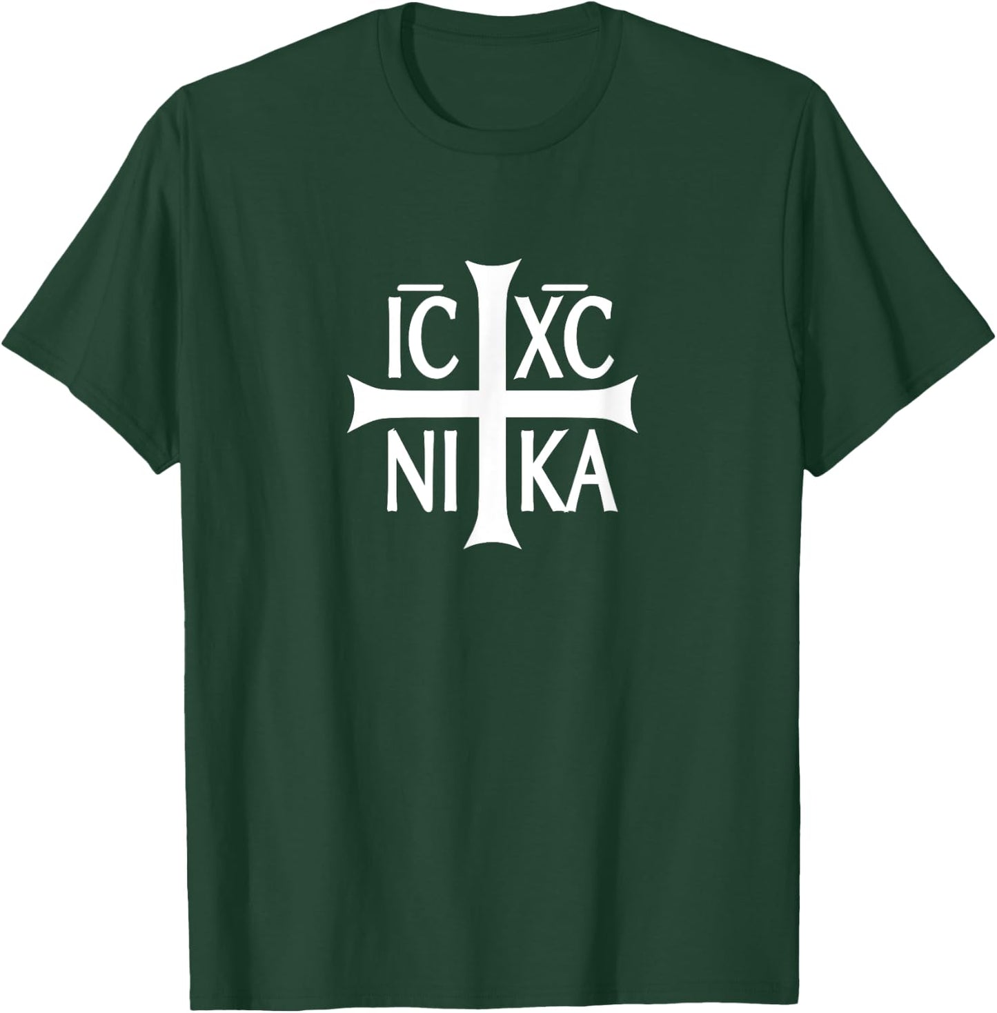 IC XC NIKA cross christian orthodox T-Shirt - T-Shirt | Forest