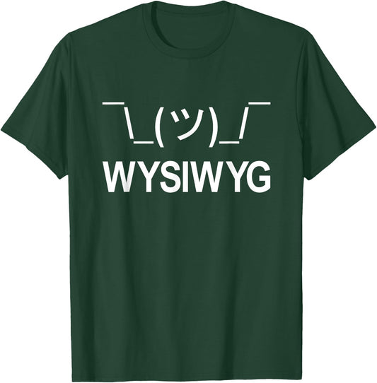 WYSIWYG Geeky Qwerty Key Combo Shoulder Shrug T-Shirt - T-Shirt | Forest