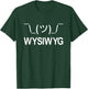 WYSIWYG Geeky Qwerty Key Combo Shoulder Shrug T-Shirt - T-Shirt | Forest