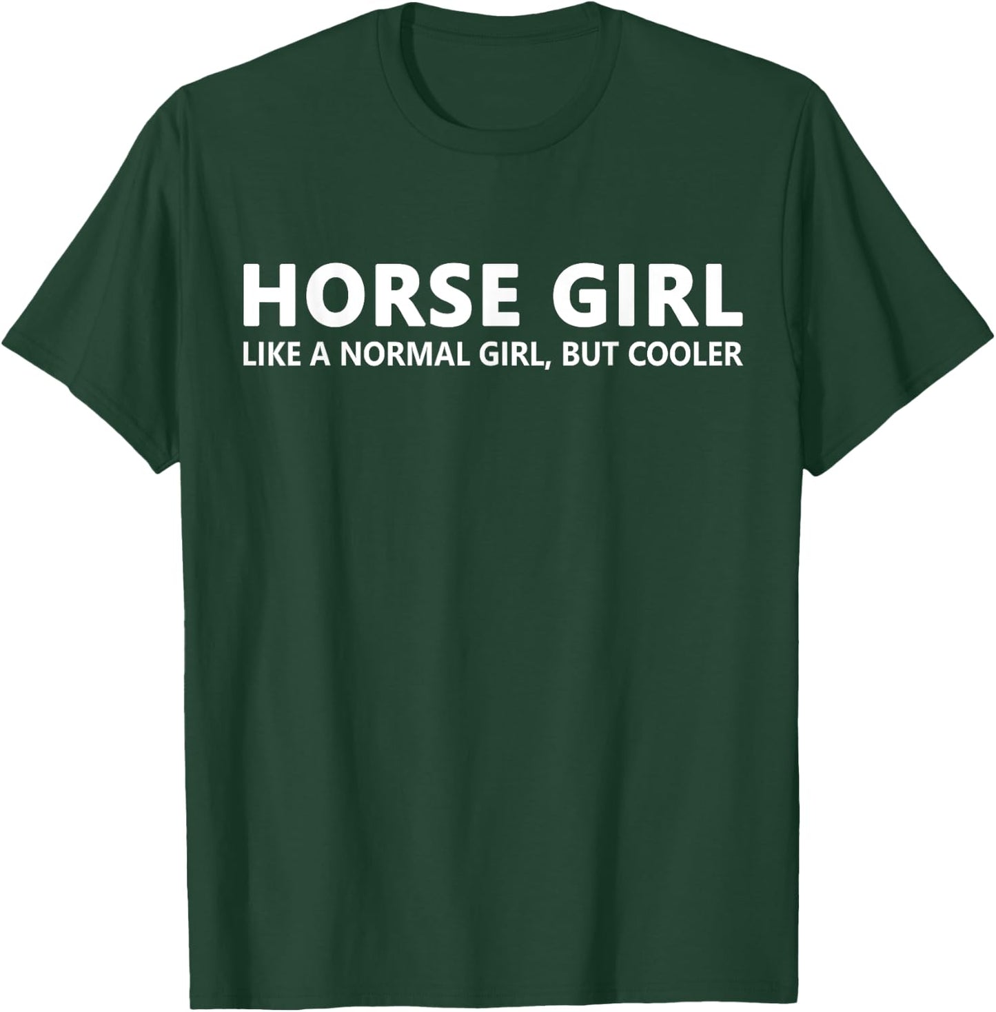 Horseback Riding Girl Horse Girl T-Shirt - T-Shirt | Forest