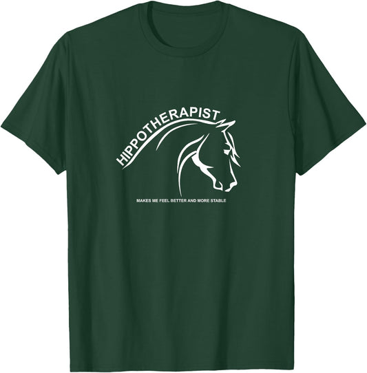 Hippotherapist healthcare trained professional hippotherapy T-Shirt - T-Shirt | Forest
