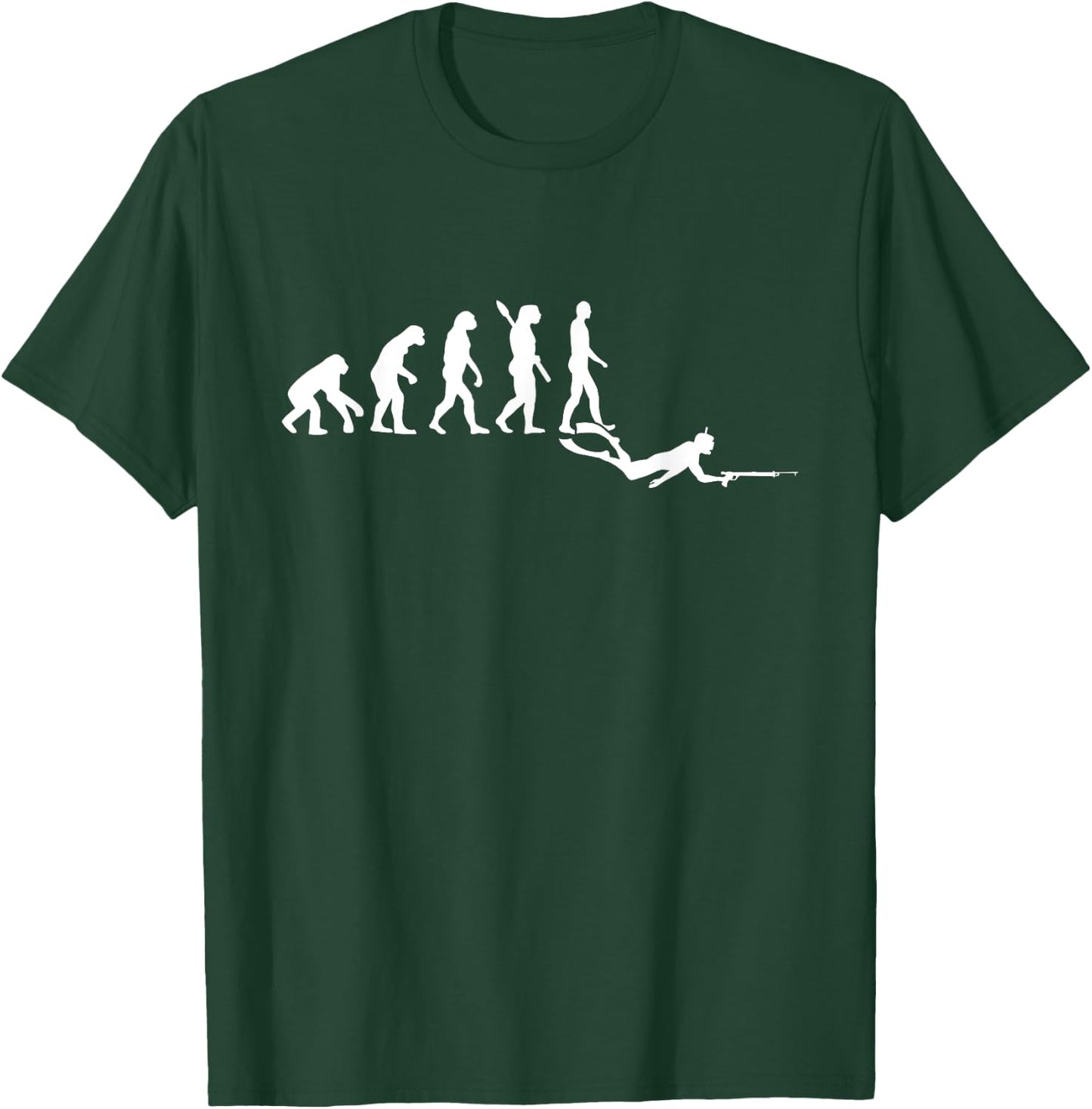 Spearfishing evolution T-Shirt - T-Shirt | Forest