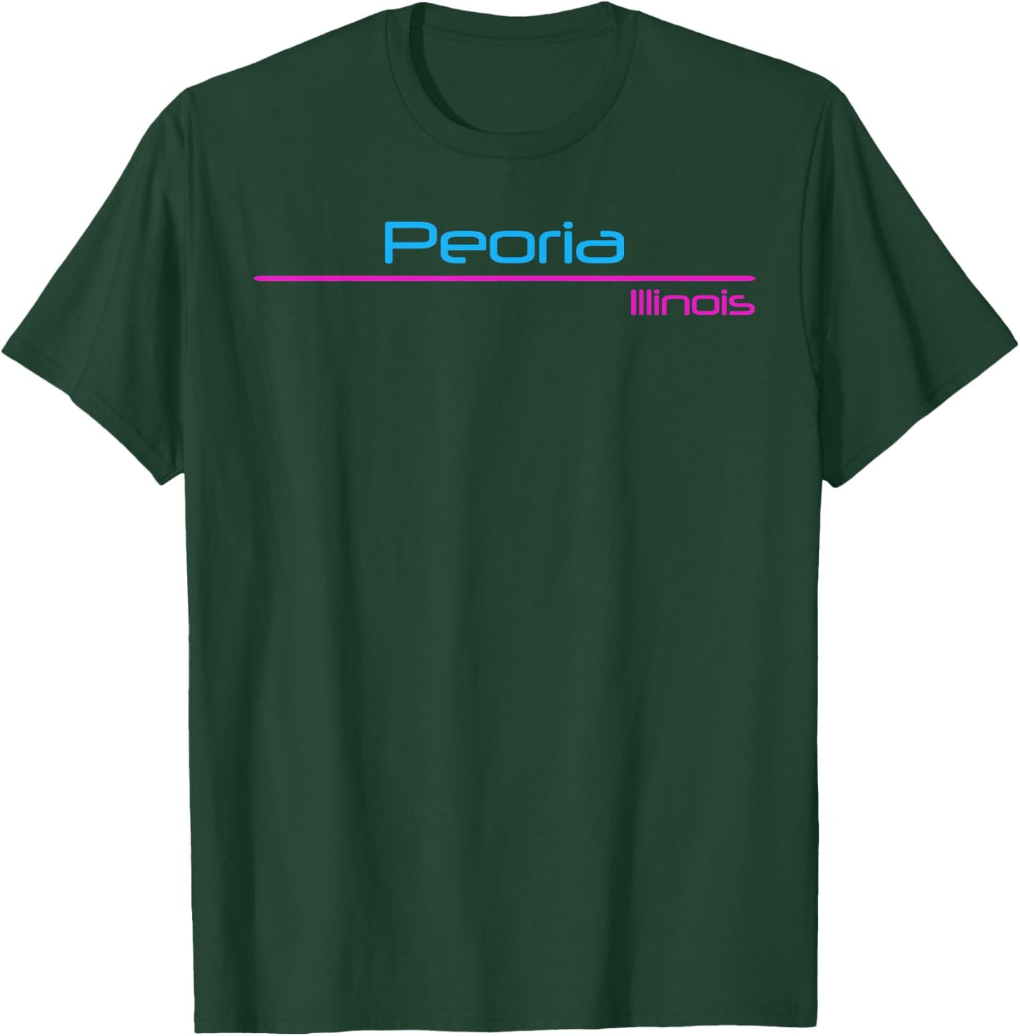 Retro Peoria Illinois T-Shirt - T-Shirt | Forest