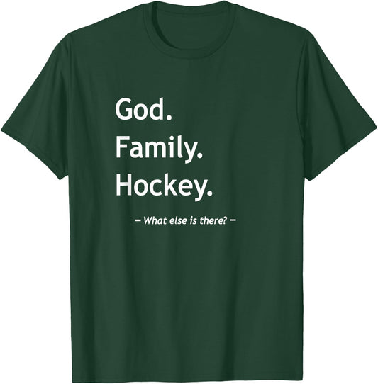 Christian Faith Jesus Christianity God Family Hockey T-Shirt - T-Shirt | Forest