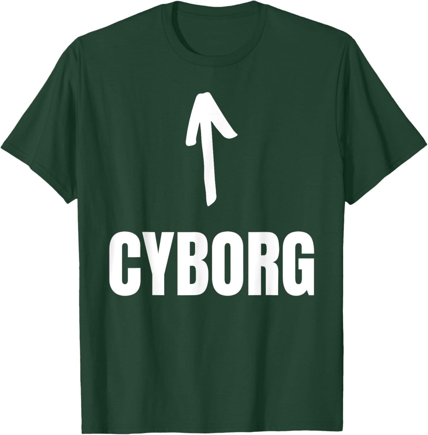Halloween Cyborg - -Adults, Kids - Black - Short Sleeve - - Small - Funny Cyborg Design T-Shirt - T-Shirt | Forest