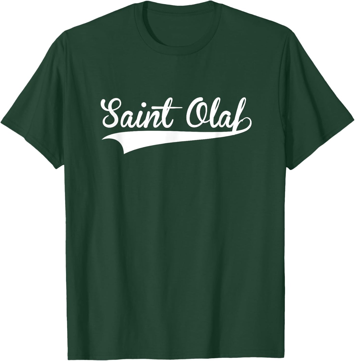 SAINT OLAF Baseball Vintage Retro Font T-Shirt - T-Shirt | Forest