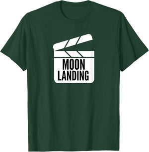 Fake Moon Landing Conspiracy Theory Meme Hoax Clapperboard T-Shirt - T-Shirt | Forest