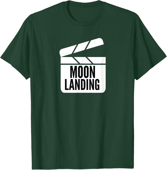 Fake Moon Landing Conspiracy Theory Meme Hoax Clapperboard T-Shirt - T-Shirt | Forest