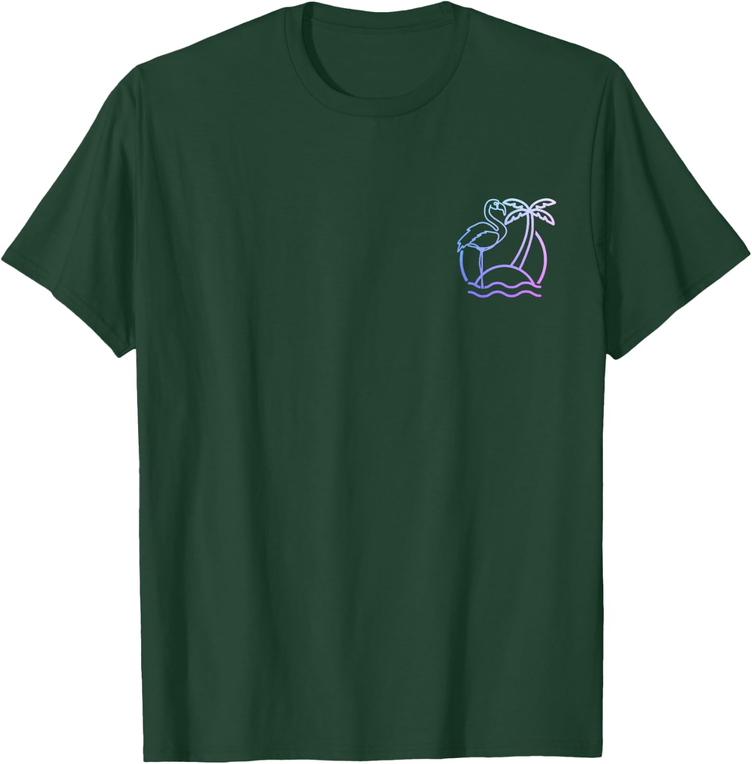 Flamingo Retro 80s Beach Vintage Flamingo Lovers T-Shirt - T-Shirt | Forest