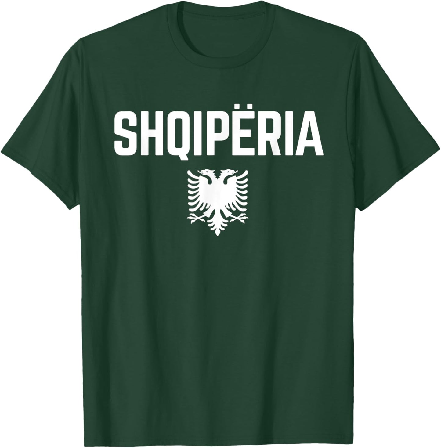 SHQIPERIA ALBANIA Eagle | Men Women Kids | ALBANIAN FLAG T-Shirt - T-Shirt | Forest