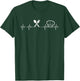 Chef Heartbeat Funny Culinary Chef Gift Cooking Lover T-Shirt - T-Shirt | Forest