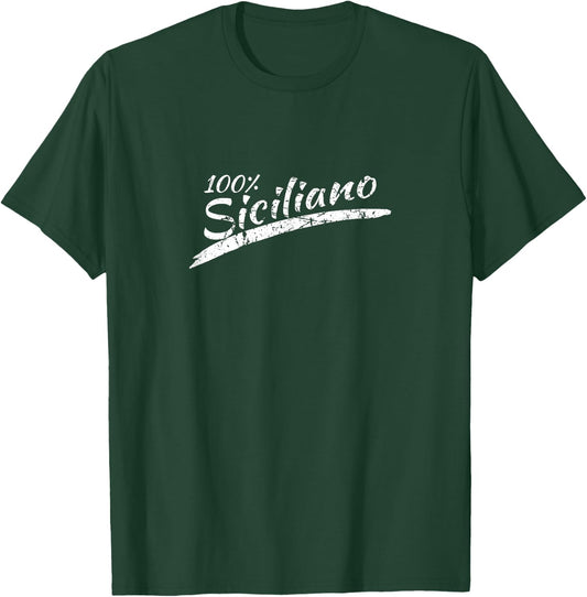 Sicilia Sicilian Sicily Italy Italian Siciliano T-Shirt - T-Shirt | Forest
