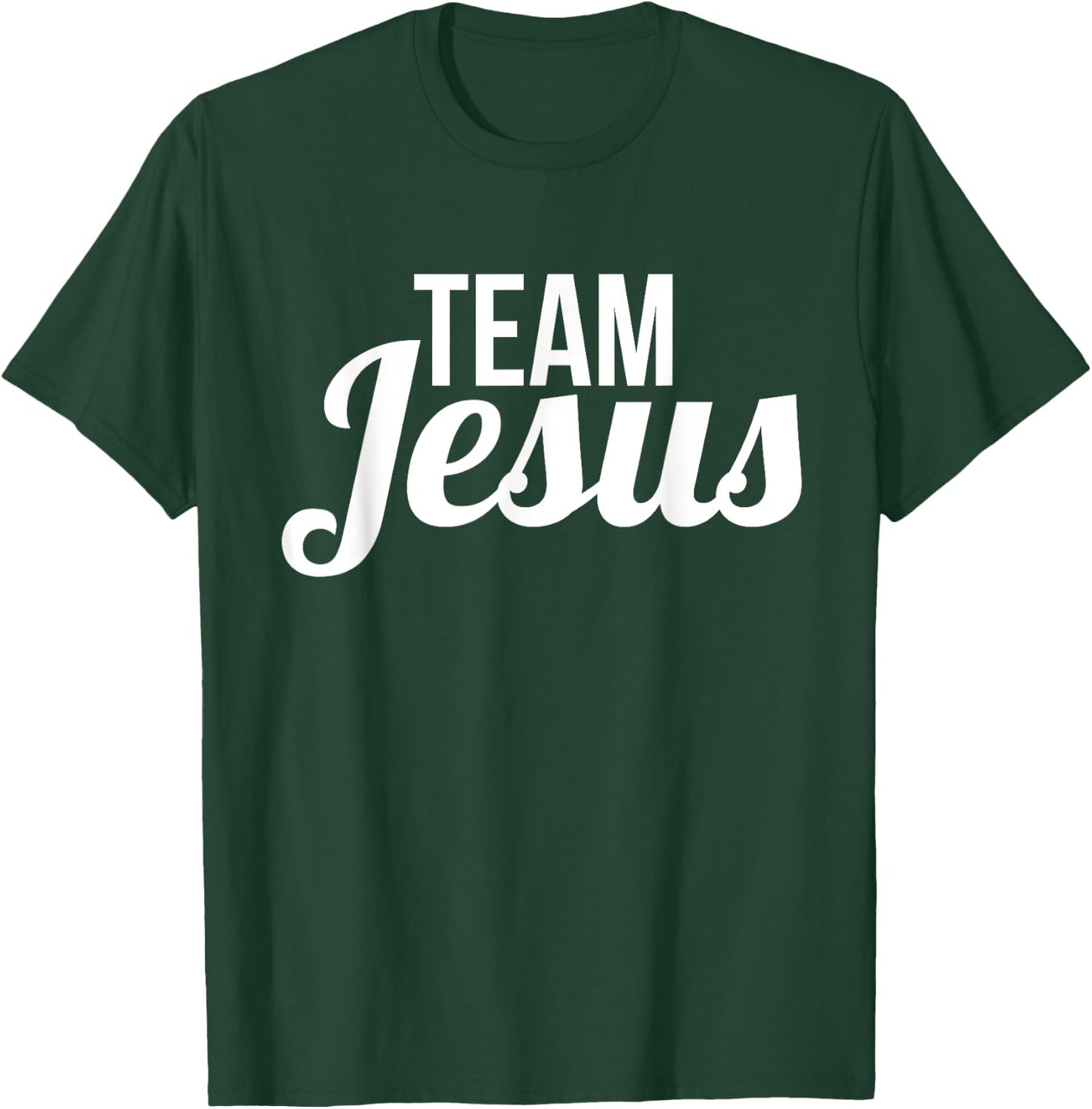 Team Jesus Shirt Vintage Bold Cool Christian T-Shirt - T-Shirt | Forest