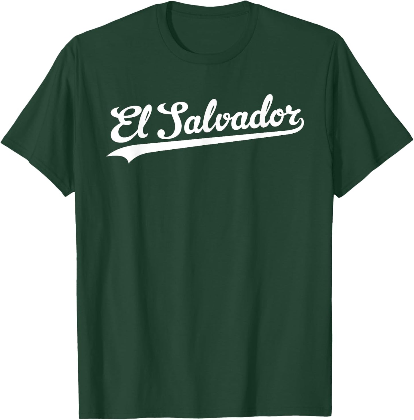 El Salvador Baseball Jersey Script Vintage Retro Style T-Shirt - T-Shirt | Forest