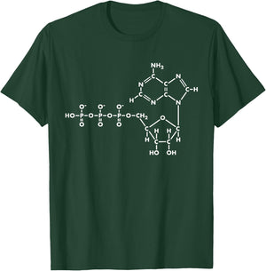 Adenosine Triphosphate ATP Organic Chemistry T-Shirt - T-Shirt | Forest
