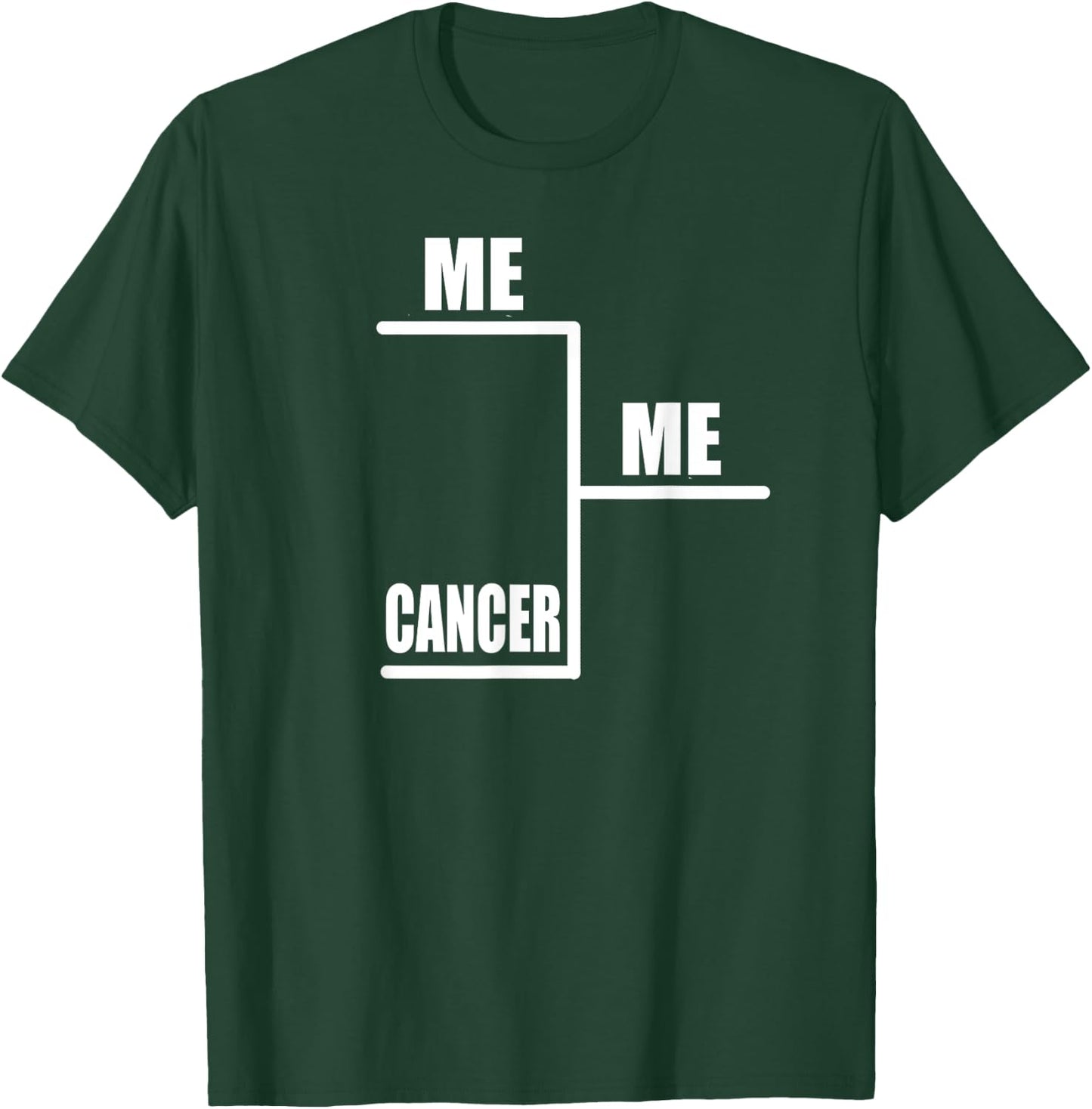 Me vs Cancer Bracket T-Shirt - T-Shirt | Forest