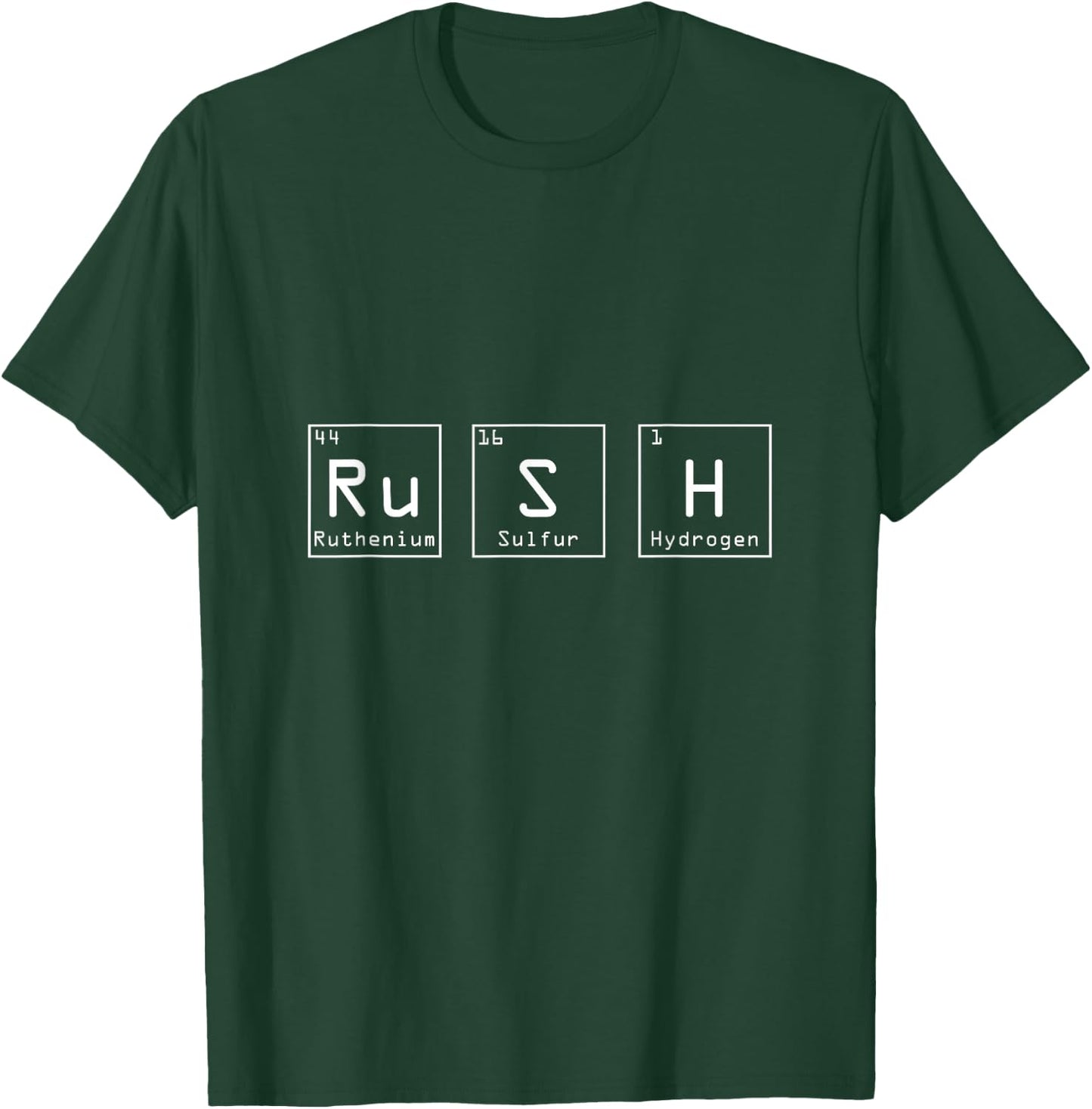 Rush (Ru-S-H) Periodic Table Elements Chemistry Physics T-Shirt - T-Shirt | Forest