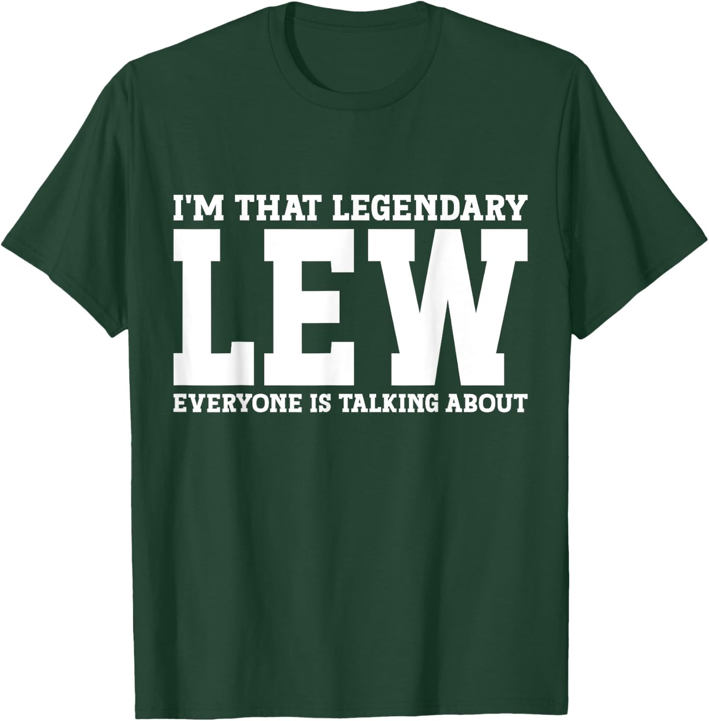 Lew Surname Funny Team Family Last Name Lew T-Shirt - T-Shirt | Forest