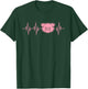 I Love My Pig Heart Valve Heartbeat Funny Barn Farmer Gift T-Shirt - T-Shirt | Forest