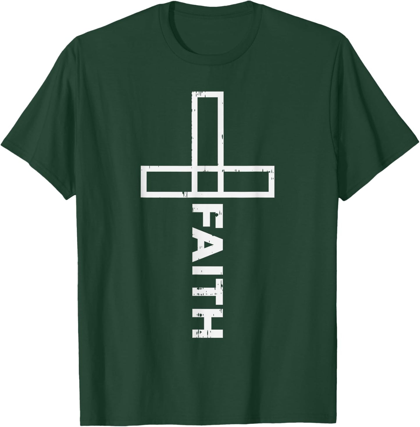 BoredKoalas Jesus Shirts Christian Catholic Gifts Faith Christian Cross T-Shirt - T-Shirt | Forest