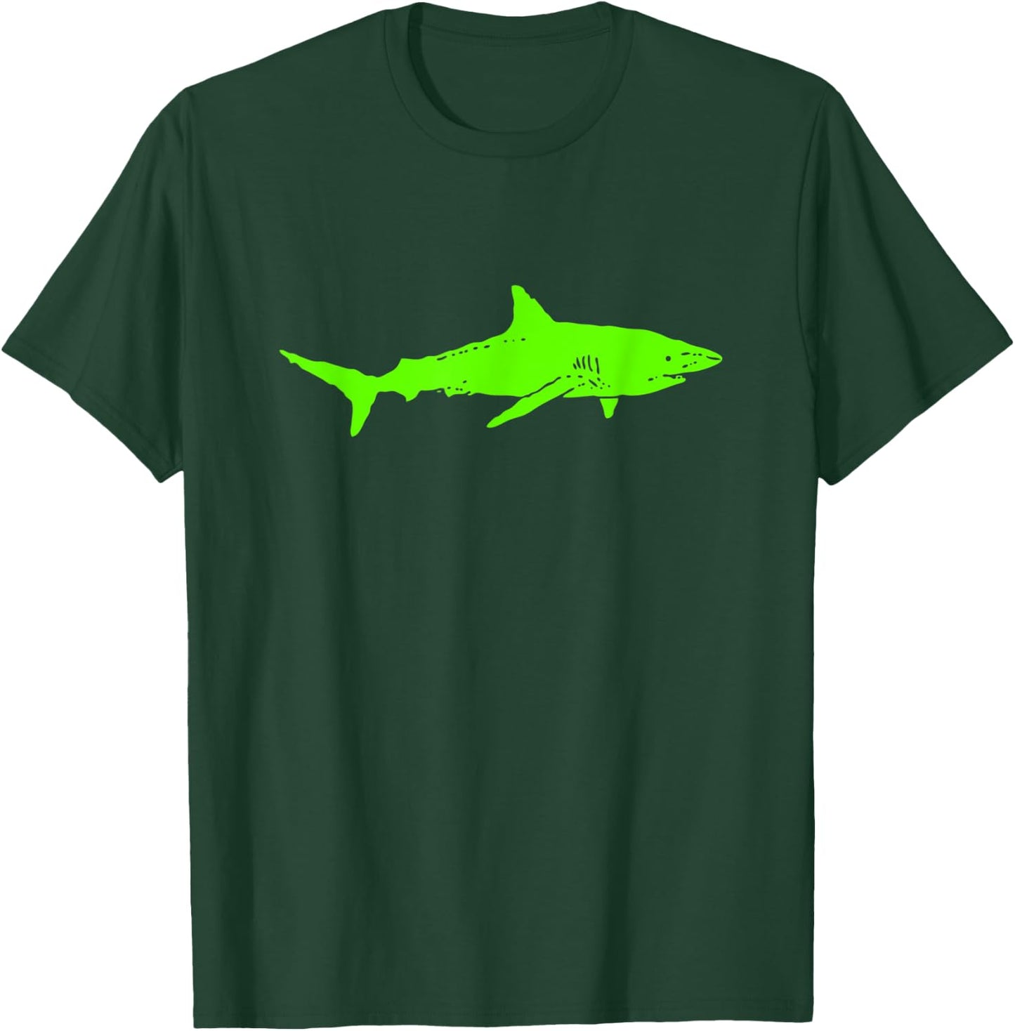 Shark Shirt | Shark Silhoulette | Shark Lover Gift | Shark T-Shirt - T-Shirt | Forest