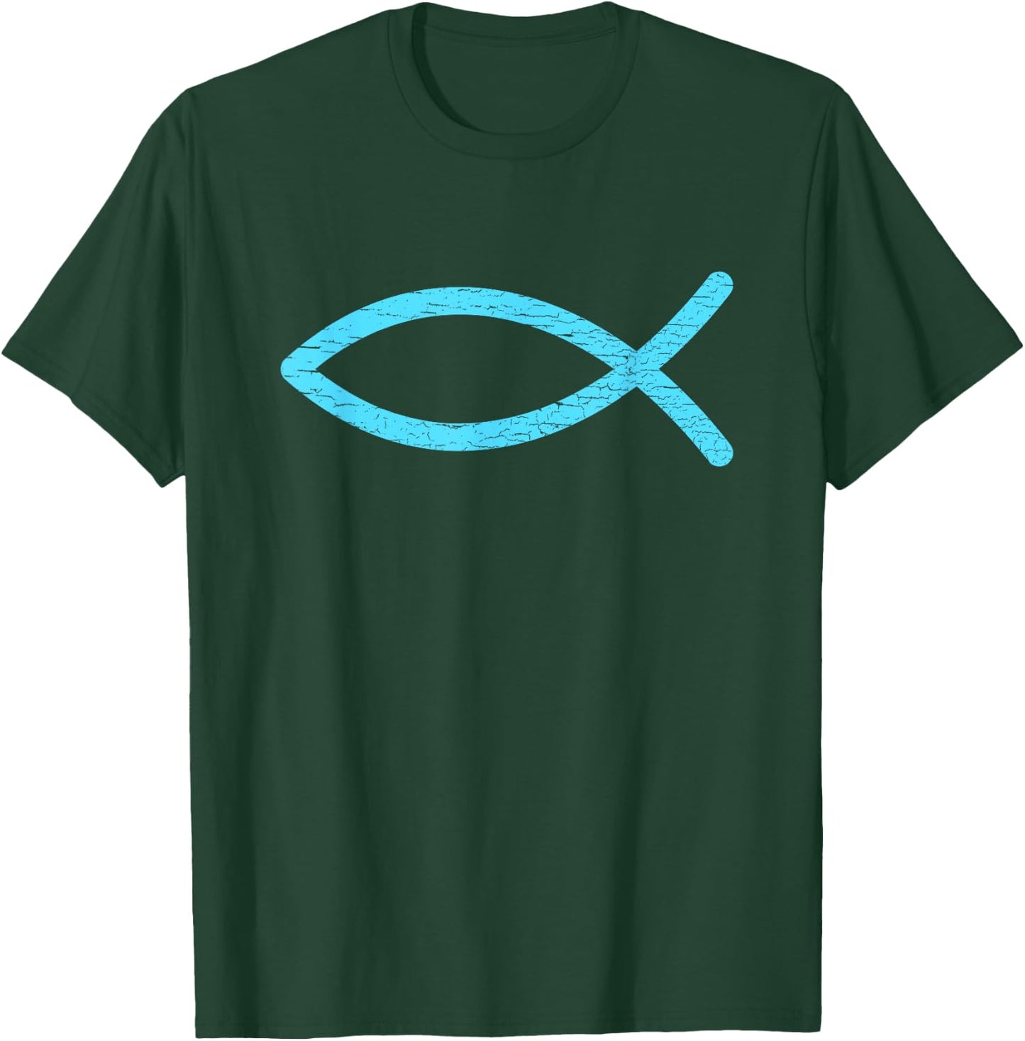Christian Symbol Jesus Fish Ichthys Ixoye Religious Gifts T-Shirt - T-Shirt | Forest