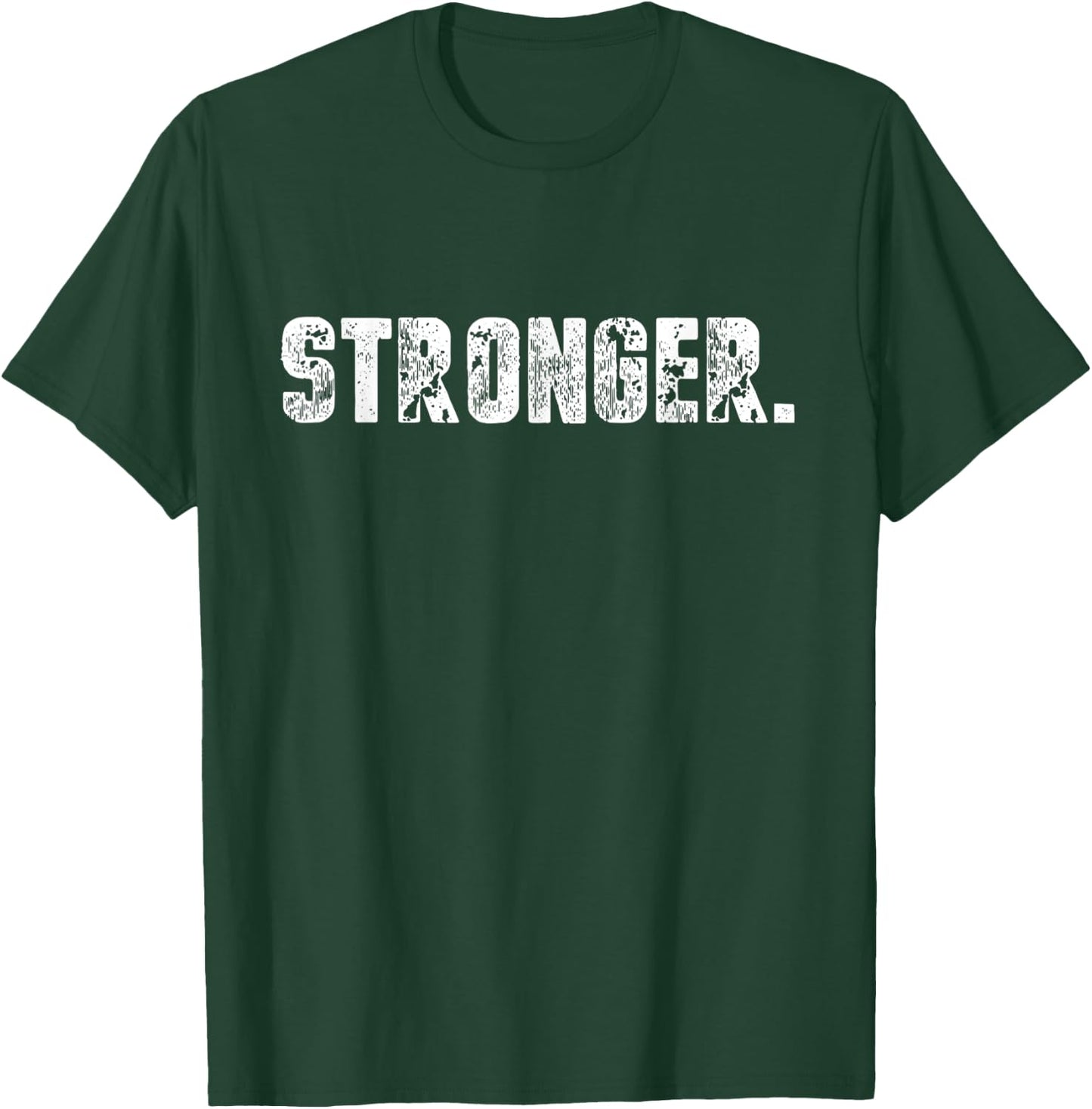 Funny Strongman Stronger fitness weight lifting T-Shirt - T-Shirt | Forest