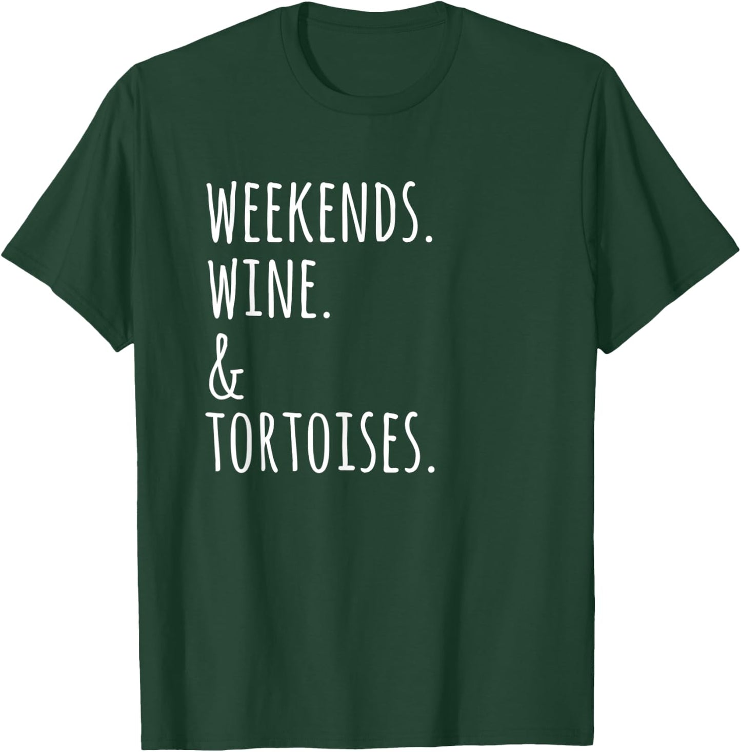 Weekends Wine Tortoise Pet T-Shirt - T-Shirt | Forest