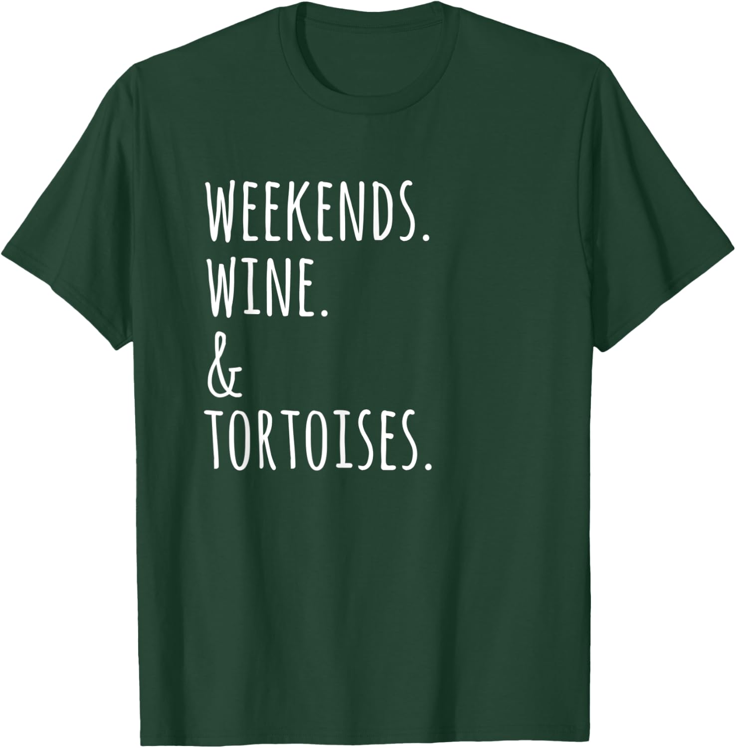 Weekends Wine Tortoise Pet T-Shirt - T-Shirt | Forest