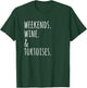 Weekends Wine Tortoise Pet T-Shirt - T-Shirt | Forest