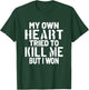 Heart Attack Open Heart Surgery Cardiac Arrest Survivor T-Shirt - T-Shirt | Forest
