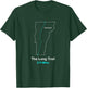 The Long-Trail in Vermont Route Map T-Shirt - T-Shirt | Forest