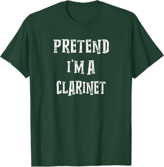 Pretend I'm A Clarinet Halloween Costume Couples Matching T-Shirt - T-Shirt | Forest