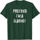 Pretend I'm A Clarinet Halloween Costume Couples Matching T-Shirt - T-Shirt | Forest