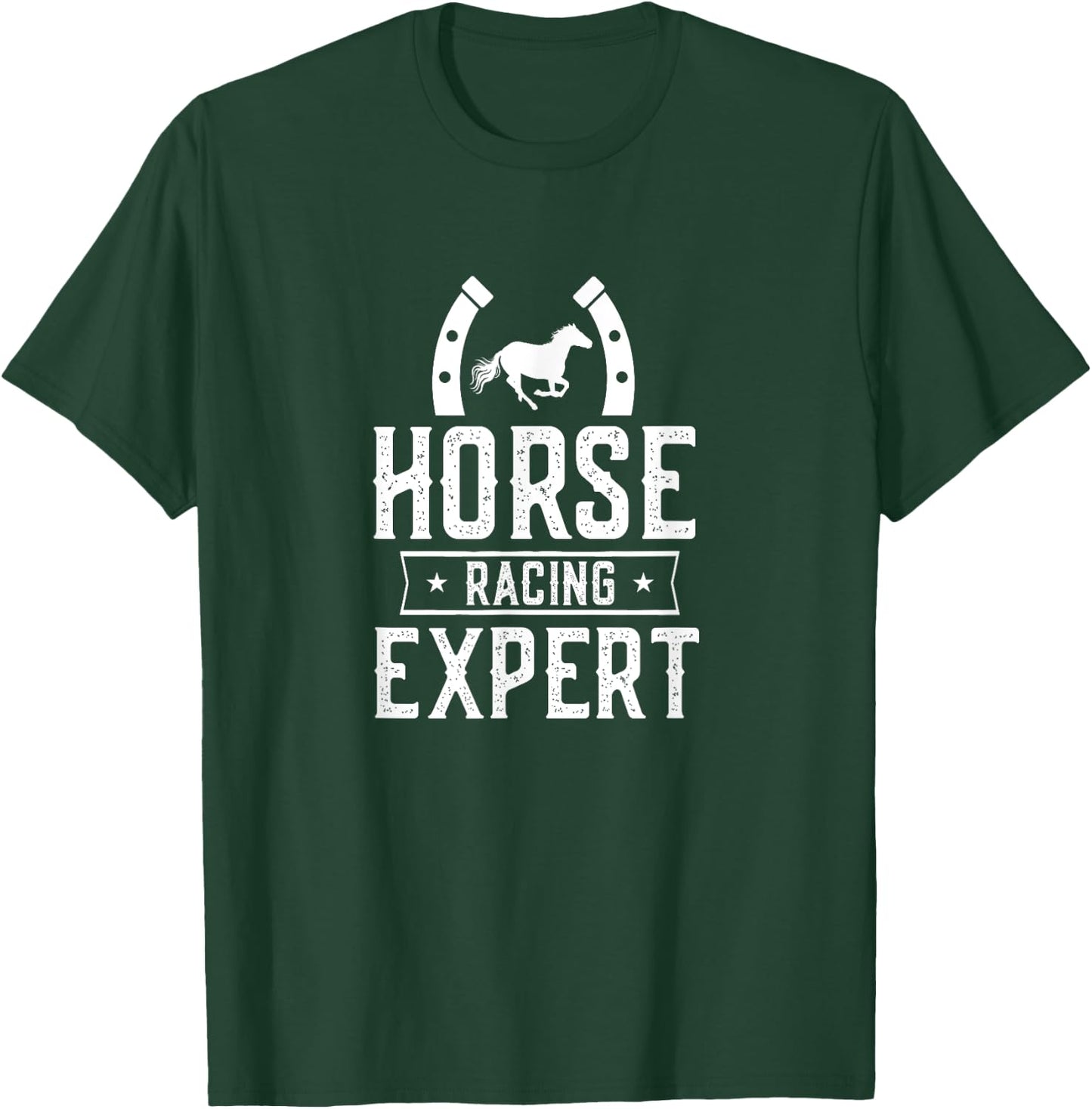 Horse Racing Expert Horses Race Gallop Racer T-Shirt - T-Shirt | Forest