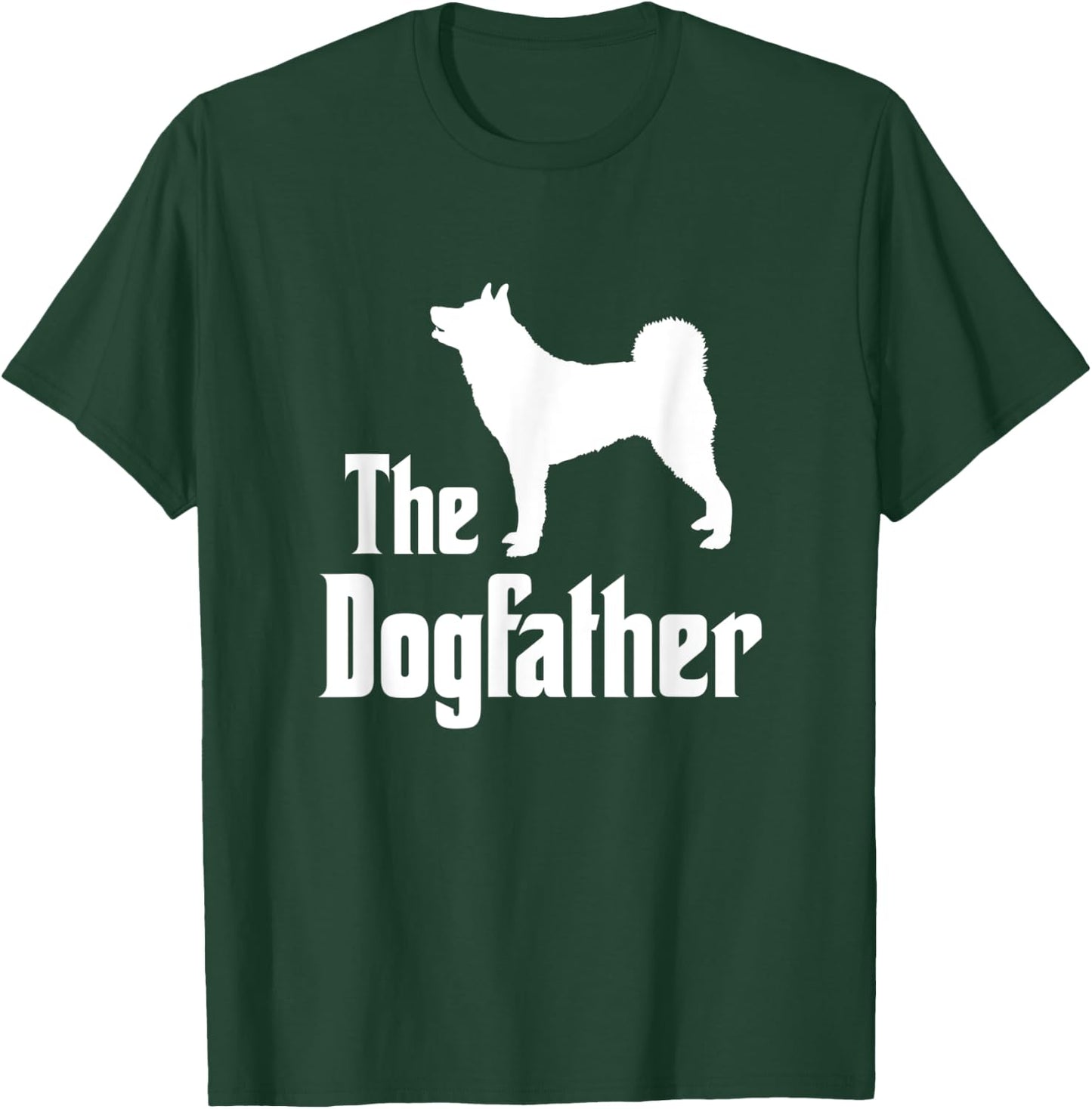The Dogfather - funny dog gift, funny Karelian Bear Dog T-Shirt - T-Shirt | Forest