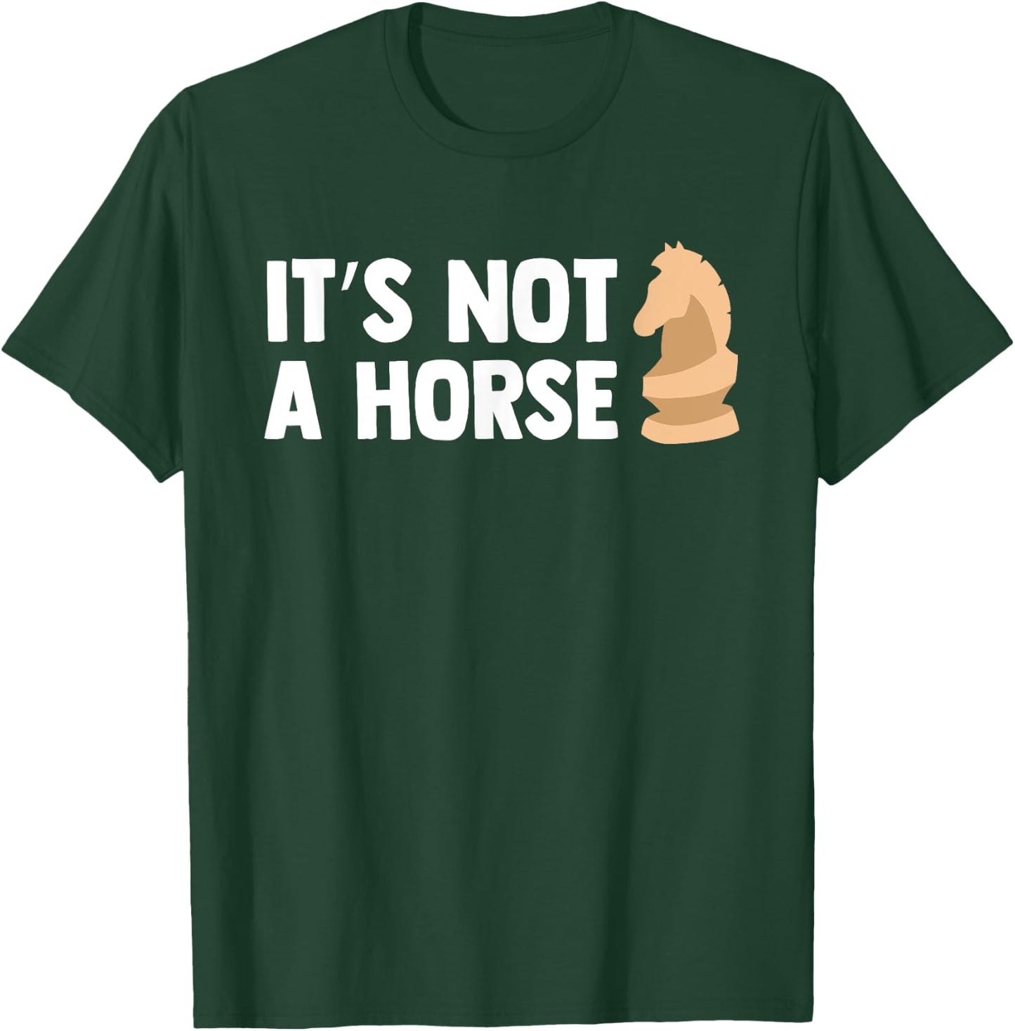 Funny Chess Knight Pieces Board Game Lover Player Horse Gift T-Shirt - T-Shirt | Forest