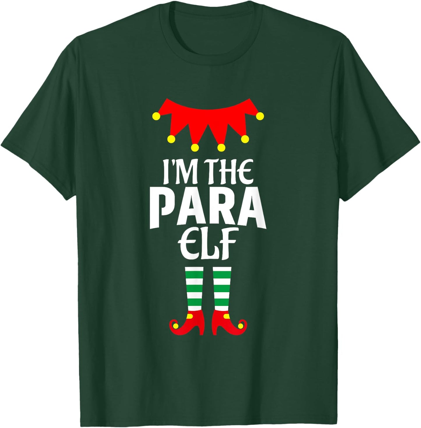 Matching Family Group Funny I'm The Para Elf Christmas T-Shirt - T-Shirt | Forest