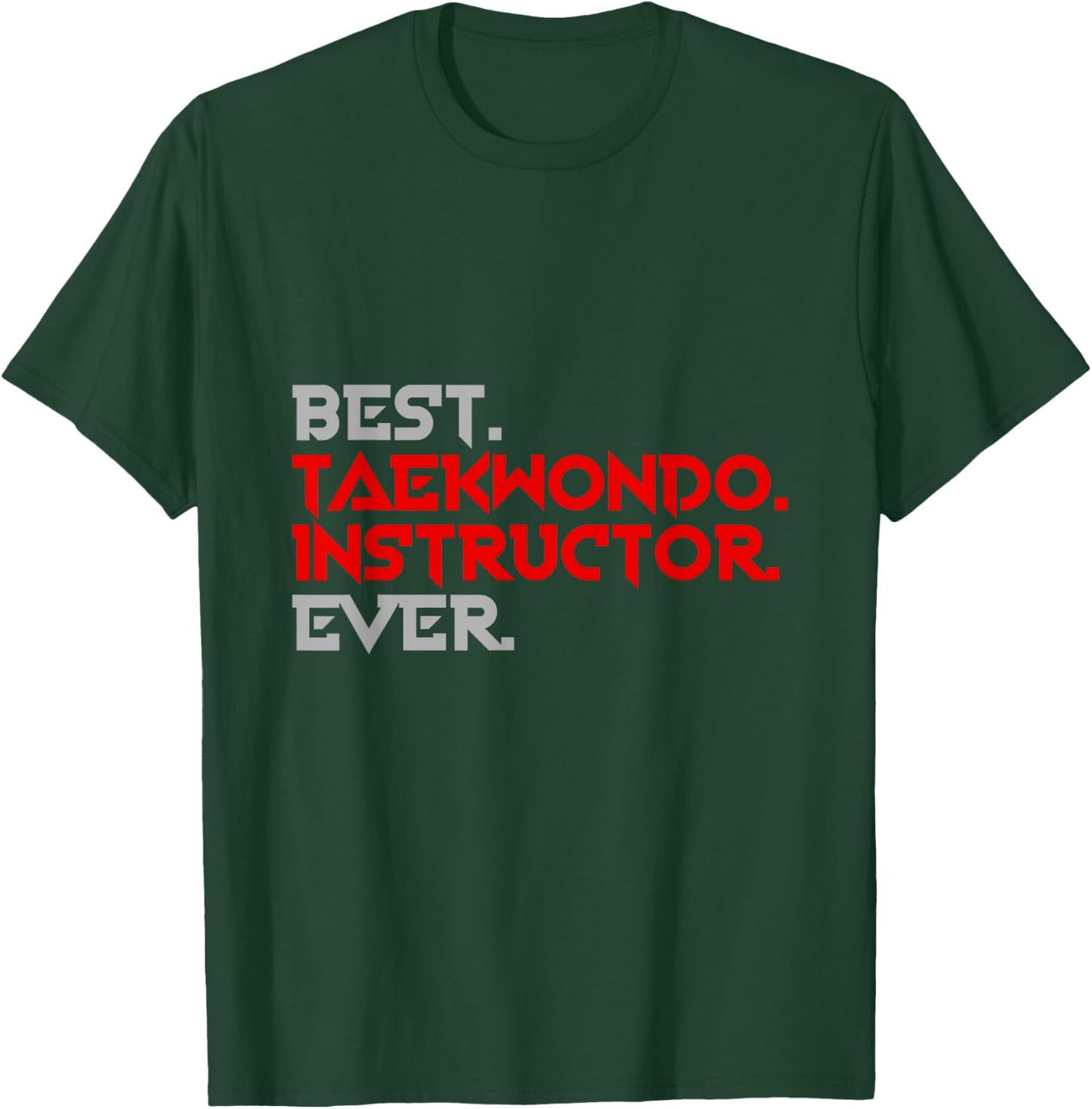 Korean Taekwondo Instructor Gift Taekwondo T-Shirt - T-Shirt | Forest